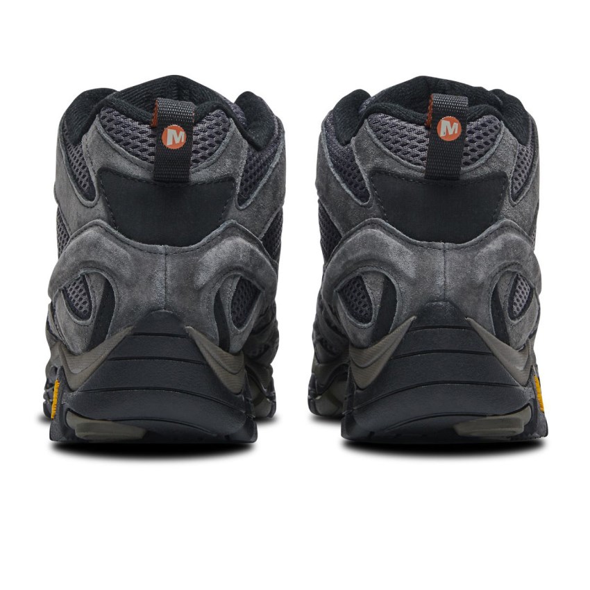 Chaussures Randonnée Merrell Moab 2 Mid Waterproof Grise Foncé Homme | K.I.YPNB